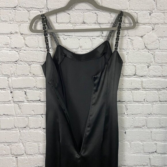 Vtg Jessica McClintock Gunne Sax Black Dress Gown - Picture 9 of 11